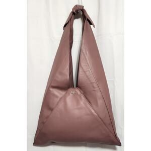 Eric Javits Farah Shoulder Bag Fucsia Leather Strap